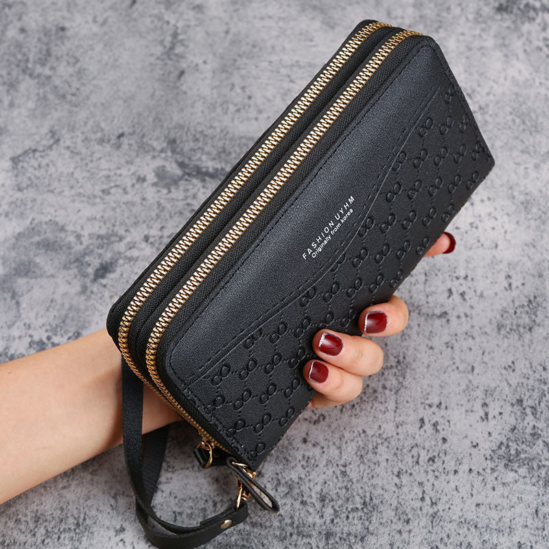 Civetta Double Layer Zipper Purse - Civetta Couture