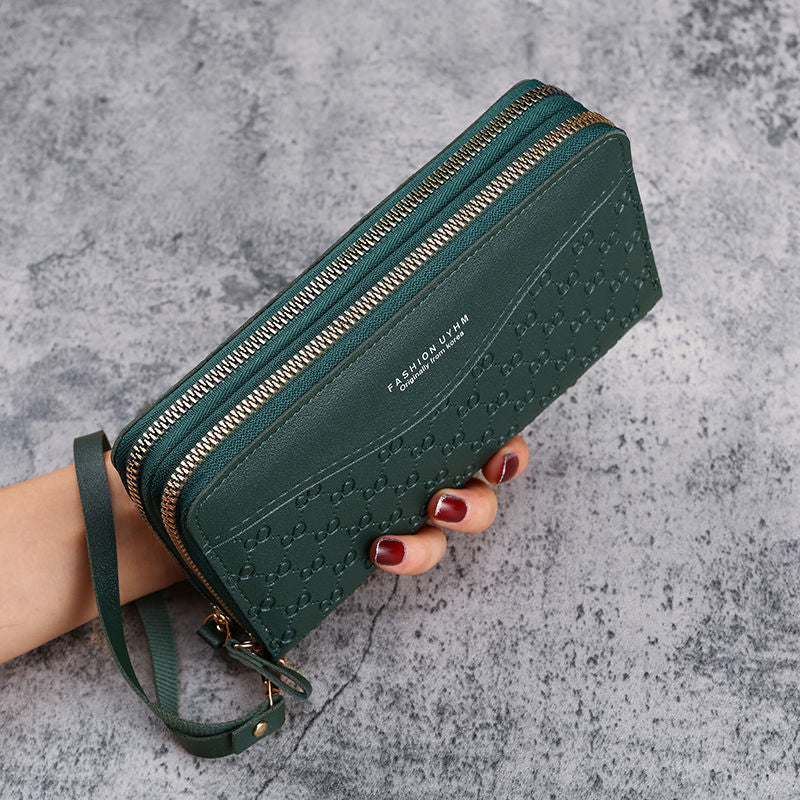 Civetta Double Layer Zipper Purse - Civetta Couture