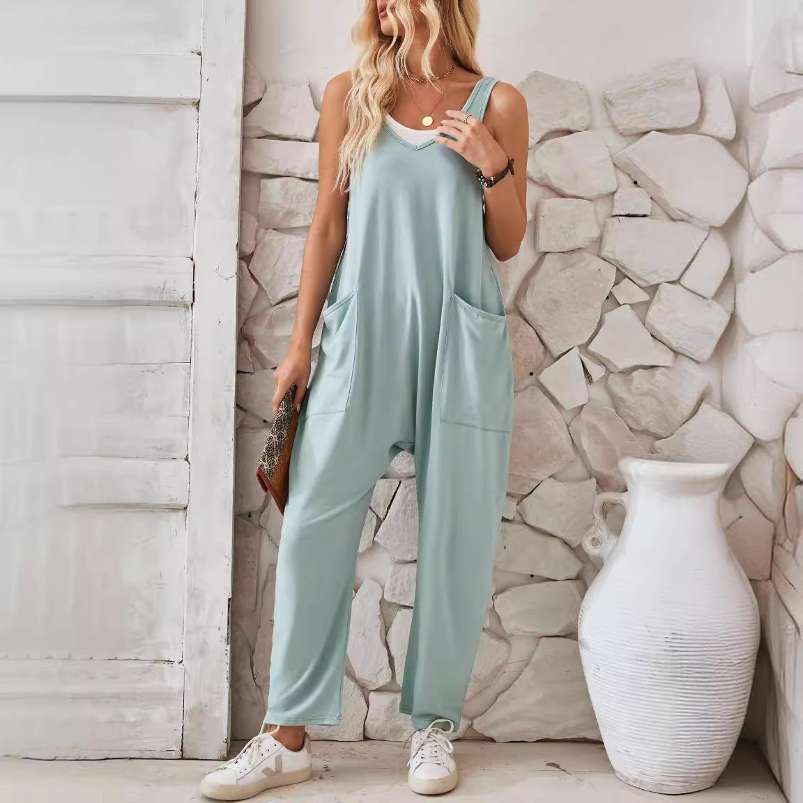 Civetta Pocket Knitted Jumpsuit - Civetta Couture