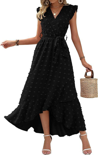 Civetta Ruffle Sleeve Bohemia Maxi Dress - Civetta Couture