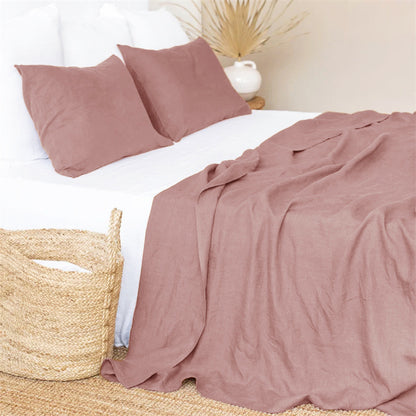 Civetta™ Elegant Linen Bed Sheet – Solid Color Comfort