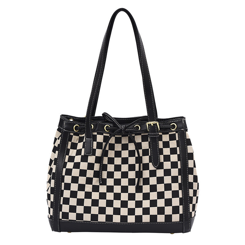 Civetta Checkered Tote Bag - Civetta Couture