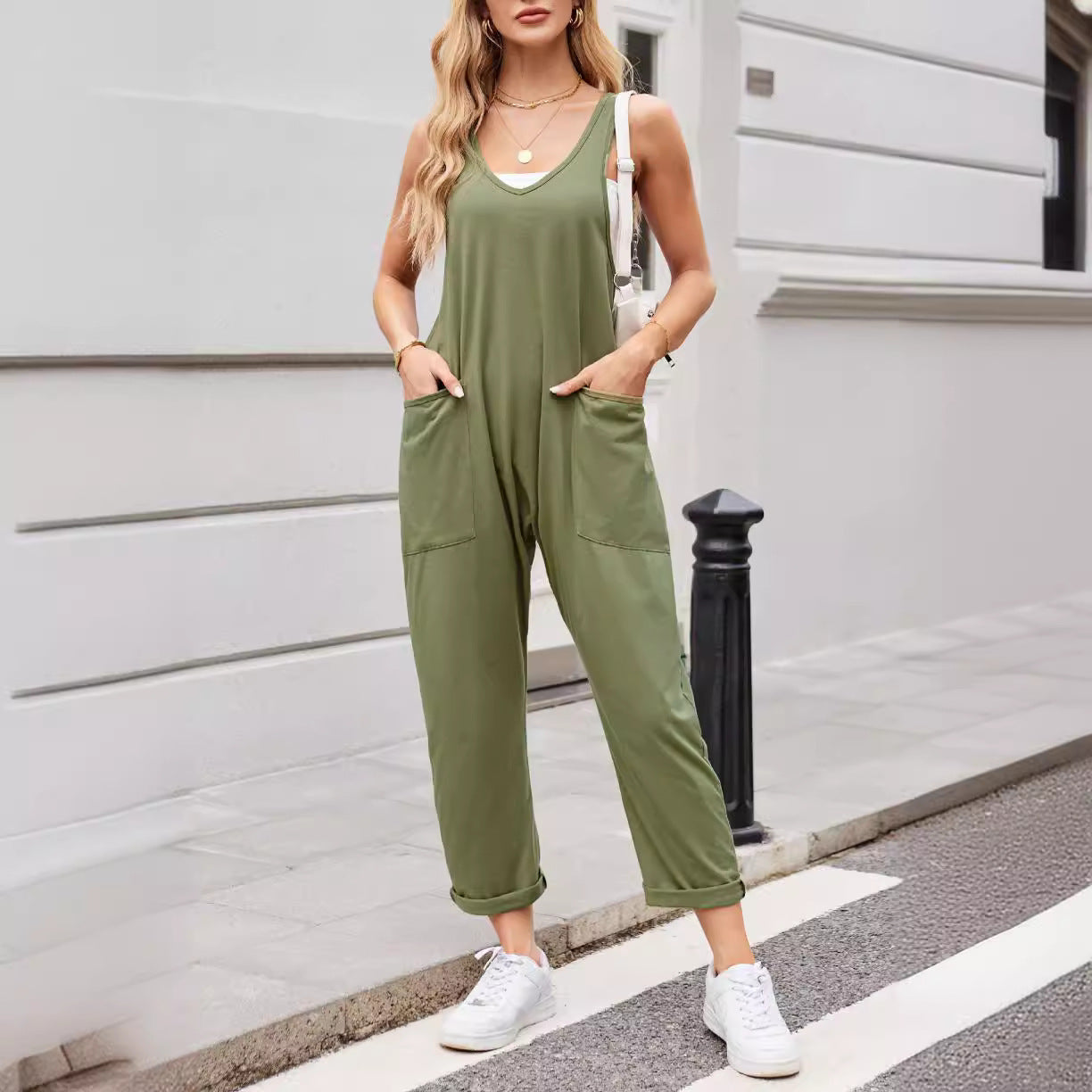 Civetta Pocket Knitted Jumpsuit - Civetta Couture