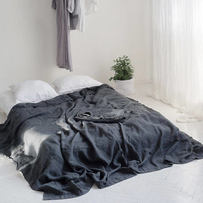 Civetta™ Elegant Linen Bed Sheet – Solid Color Comfort