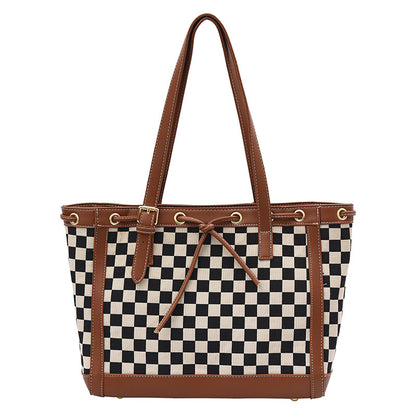 Civetta Checkered Tote Bag - Civetta Couture