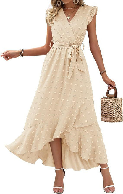 Civetta Ruffle Sleeve Bohemia Maxi Dress - Civetta Couture